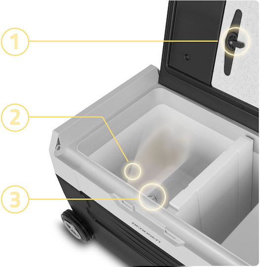 Icemax 400 Auto-Kühlschrank 32 Liter 2 Fächer Kühlung 20°C Heizung +20°C Schwarz