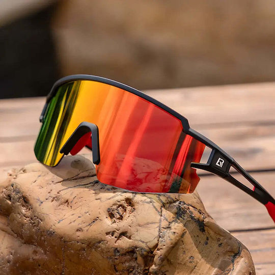 Rockbros Cycling Glasses with Black Frame & Polarized Lenses