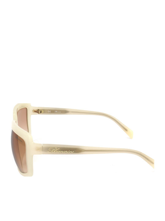 Blumarine Women Sunglasses with Beige Frame SBM804 09XL