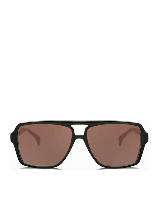 Am Eyewear Herren Sonnenbrillen mit Schwarzem Horn umrandetem Rahmen 501787