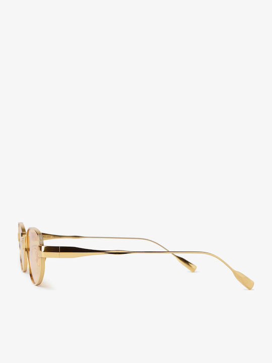 Projekt Produkt Unisex Sunglasses with Gold Metallic Frame 500304