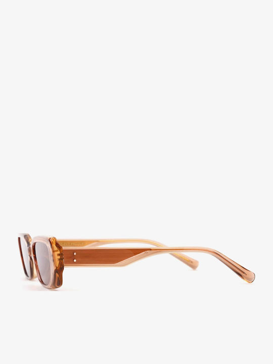 Projekt Produkt Men's Sunglasses with Pink Horn-Rimmed Frame 476404
