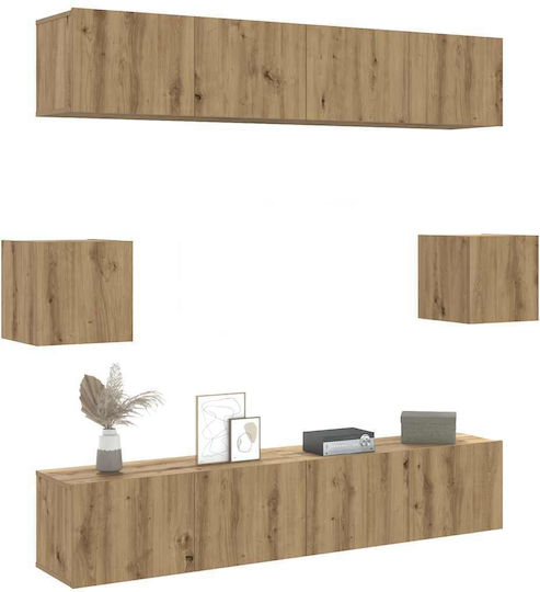 Unitate TV pentru sufragerie Technical Oak L80xÎ