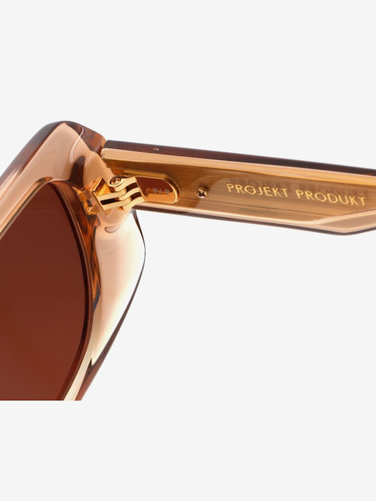 Projekt Produkt Men's Sunglasses with Pink Horn-Rimmed Frame 476404