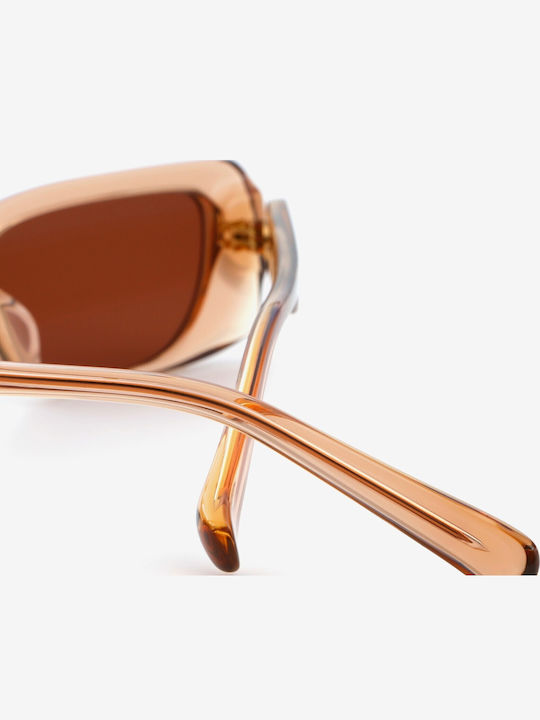Projekt Produkt Men's Sunglasses with Pink Horn-Rimmed Frame 476404