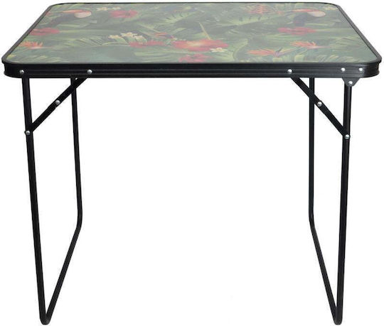 Enero Τραπέζι Ατσάλινο για Camping Πτυσσόμενο 80x60x70cm Γκρι