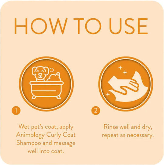 Animology Dogs Curly Coat Hundeshampoo für Hunde 250ml