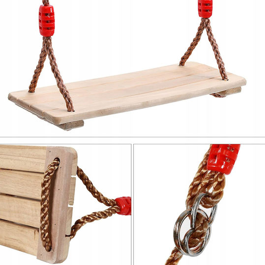 Căluț Leagăn Suspendat din Lemn 40x16cm Bej