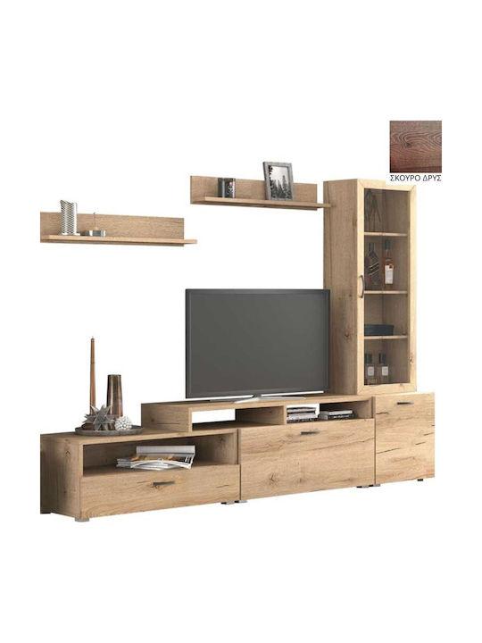 Living Room TV Unit N28 Brown L225xW45cm