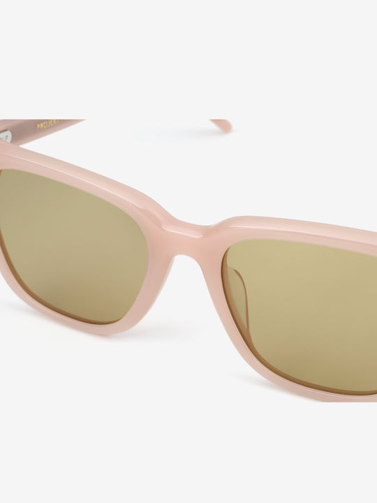 Projekt Produkt Men's Sunglasses with Pink Horn-Rimmed Frame 476389
