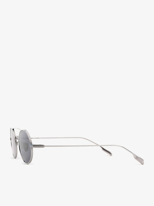 Projekt Produkt Unisex Sunglasses with Silver Metallic Frame and Mirror Lens 476441