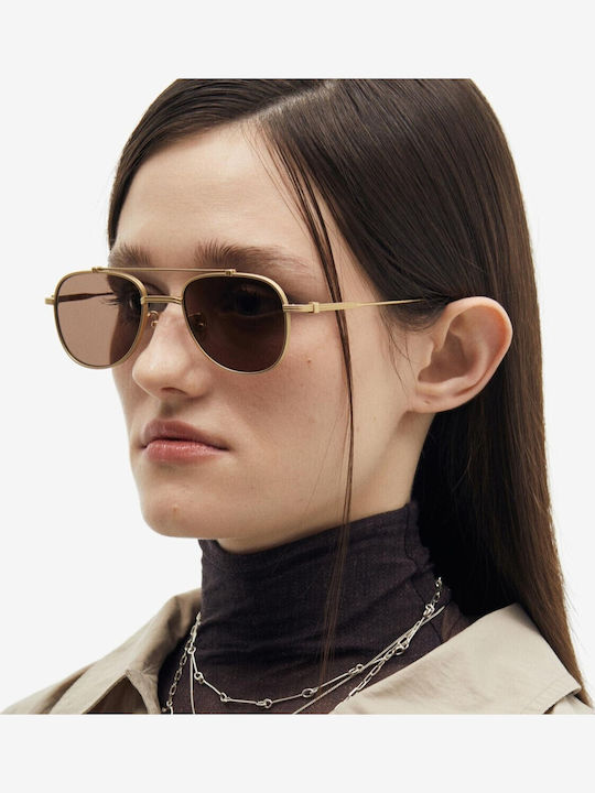 Projekt Produkt Men's Sunglasses with Gold Metallic Frame 476453
