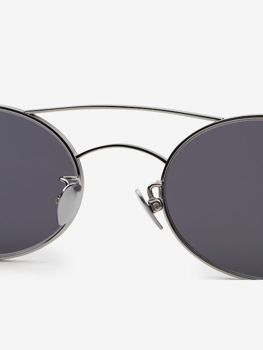 Projekt Produkt Unisex Sunglasses with Silver Metallic Frame and Mirror Lens 476441
