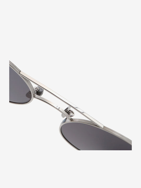 Projekt Produkt Unisex Sunglasses with Silver Metallic Frame and Mirror Lens 476441