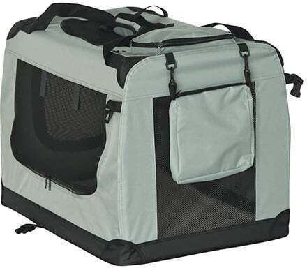 Rebel Dog Carrying Bag Gray L50xW36xH34cm
