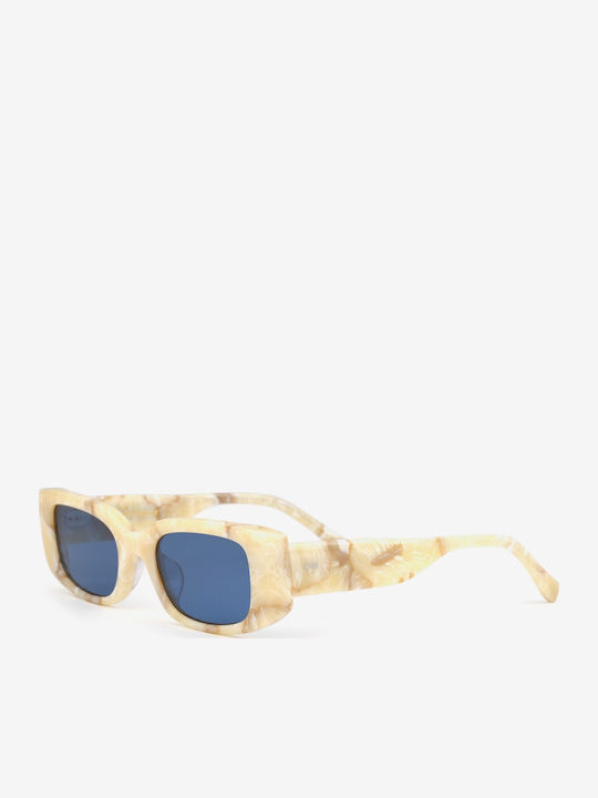 Projekt Produkt Sunglasses Beige with Horn-Rimmed Frame