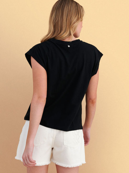 Γυναικείο T-shirt Μαύρο