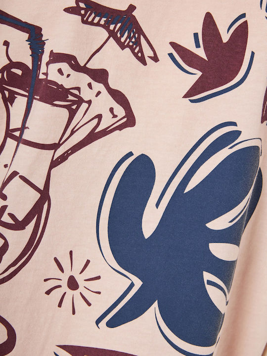 Funky Buddha T-shirt Ροζ