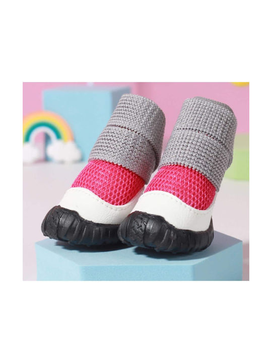 Dog Shoes Anti-Slip Blue Length 4.4cm Width 3.8cm Circumference Length 4.4cm Circumference Width 3.8cm