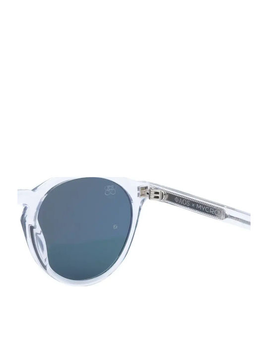 Faos Men's Sunglasses with Transparent Horn-Rimmed Frame 501872