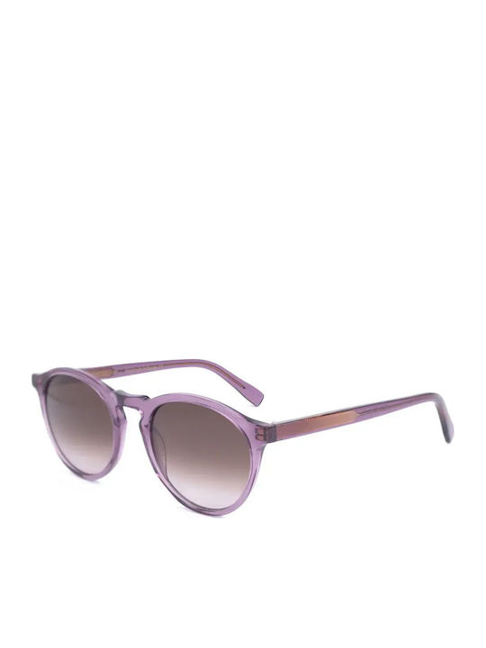 Faos Men's Sunglasses with Purple Horn-Rimmed Frame and Gradient Lenses 501873