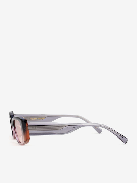 Projekt Produkt Men's Sunglasses with Purple Horn-Rimmed Frame 476401