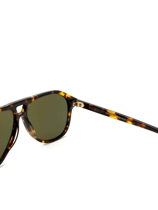 Faos Men's Sunglasses with Brown Tartaruga Horn-Rimmed Frame