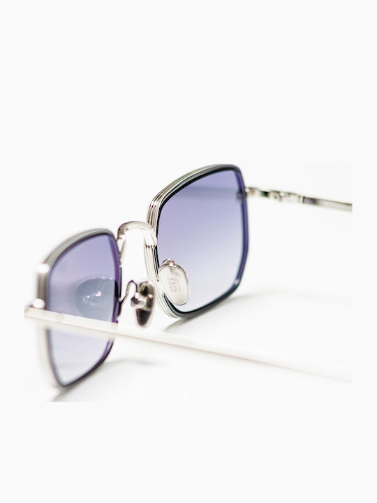 Common Sense Men's Sunglasses with Silver Metallic Frame and Mirror Lens 501920