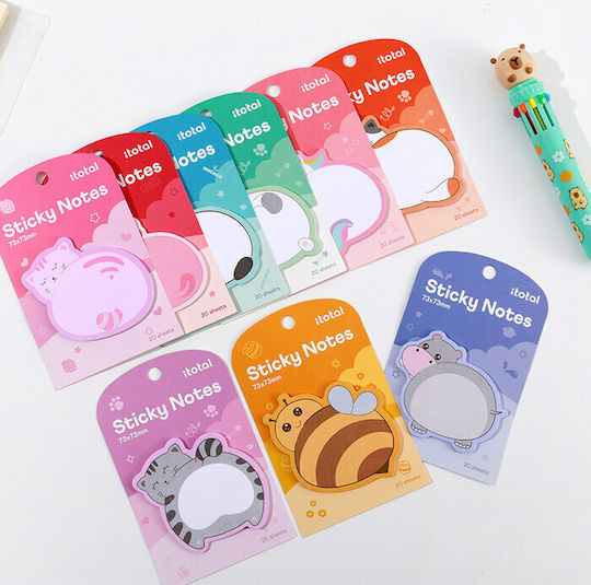 Sticky Memo Notes I-total 73x73mm 20 Sheets Hippo Xl3102i