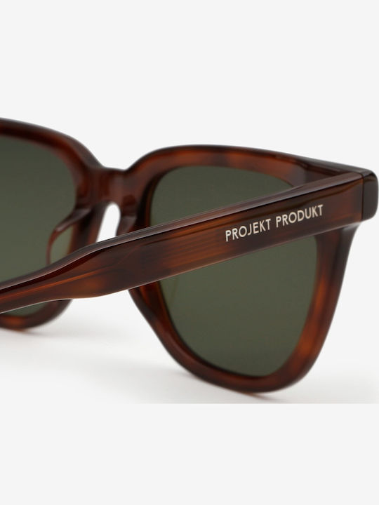 Projekt Produkt Men's Sunglasses with Brown Tartaruga Horn-Rimmed Frame 476386