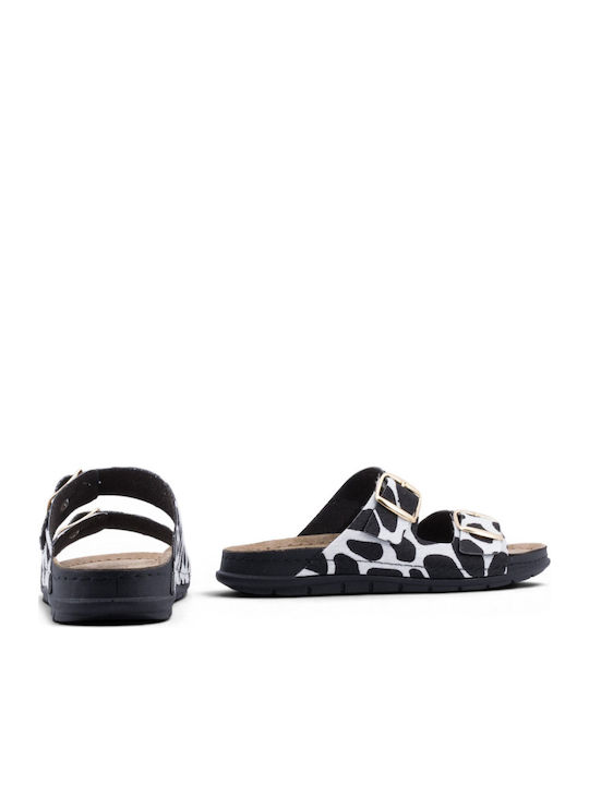 Leather Women's Anatomic Black Sandals
