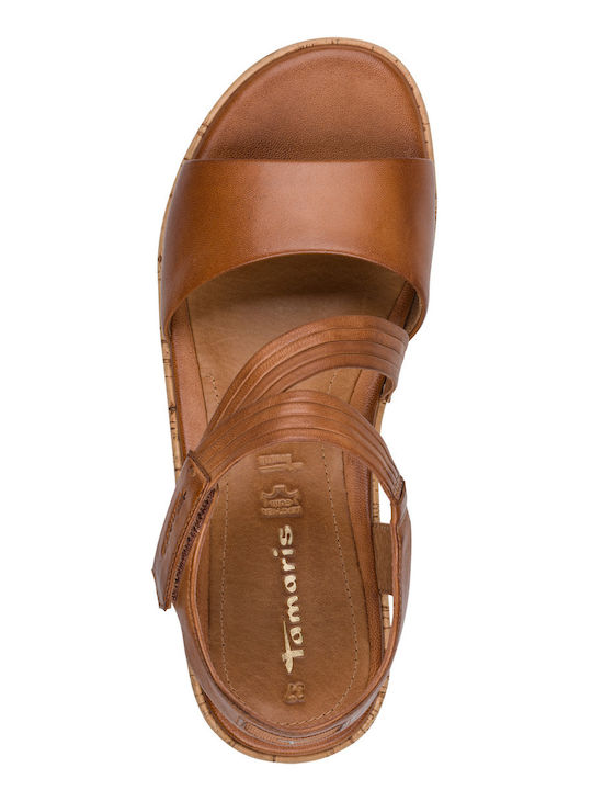 Sommer Damenplattformen Tabac Braun