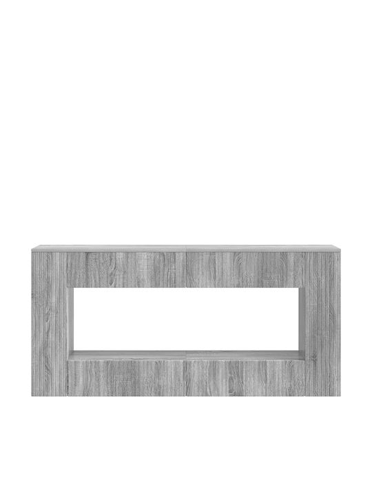 vidaXL Konsolentisch Aus Holz Grau M155xB29xH74cm