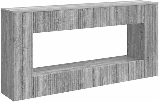 vidaXL Konsolentisch Aus Holz Grau M155xB29xH74cm