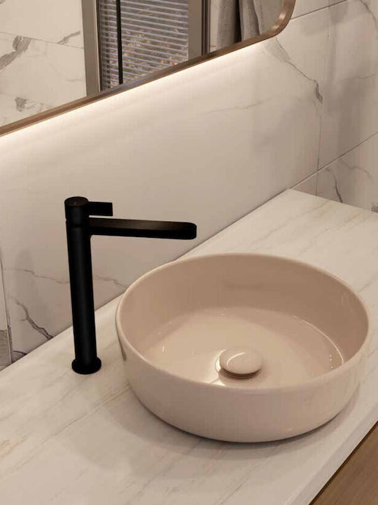 Viospiral 00-02013/B Mixing Sink Faucet Tall Inox Black