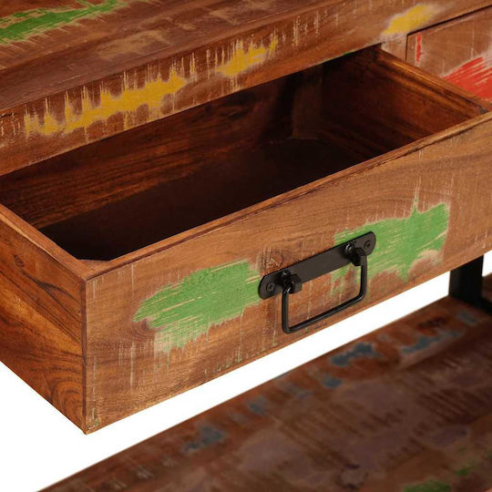 Solid Wood Console Table Colorful L200xW33xH75cm