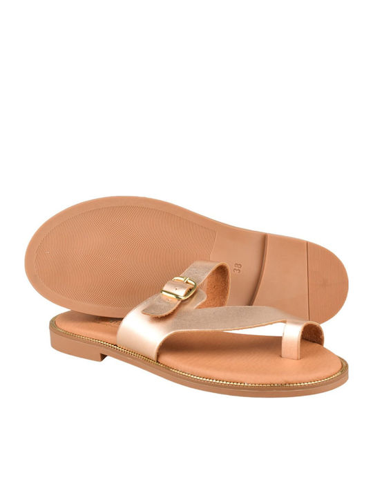 Women's Flat Sandals Gold