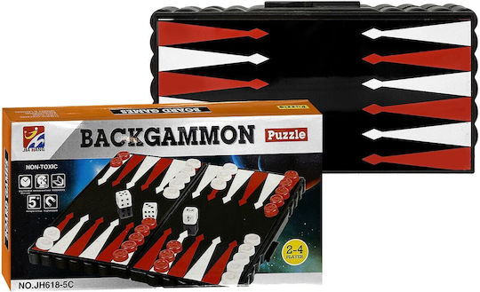 ToyMarkt Travel Magnetisch Backgammon mit Spielsteinen 13x13cm