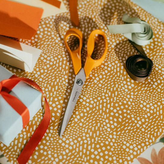 Fiskars Ψαλίδι Χειροτεχνίας 25εκ. με Μεταλλική Λεπίδα Πορτοκαλί 1τμχ