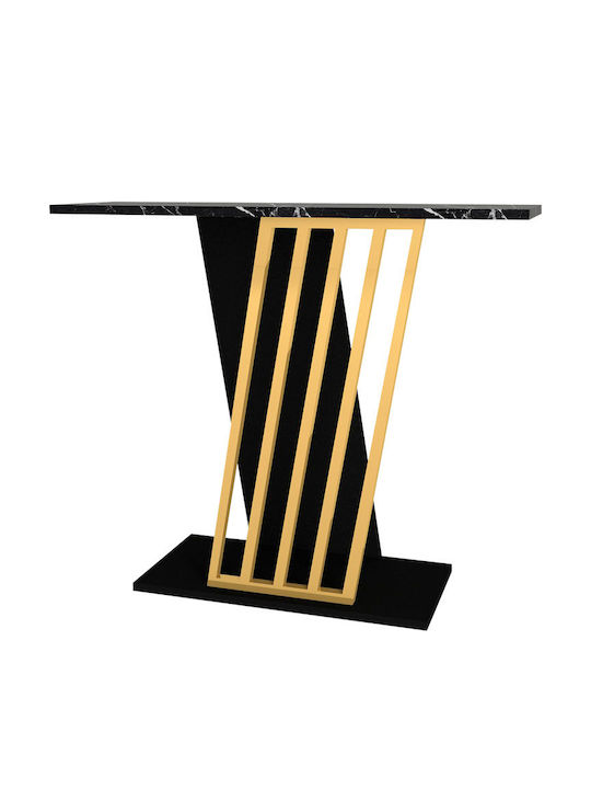 Gravity Wooden Console Table Black L90xW60xH76.8cm