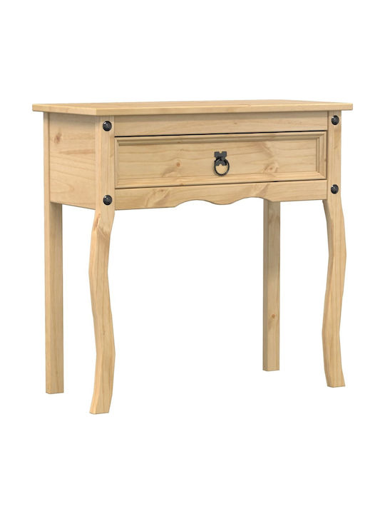 Corona Solid Wood Console Table Solid Pine Wood Solid Pine Wood L73xW35xH73cm