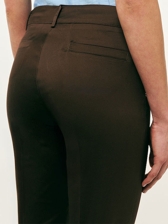 Damenhose in Schlanke Passform Braun