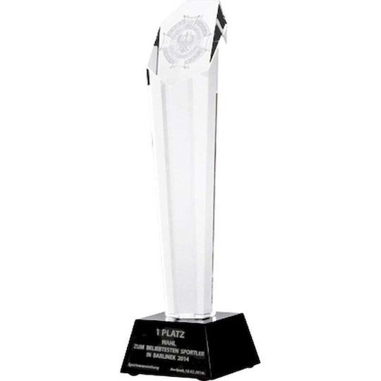 Engraved Glass Trophy Case