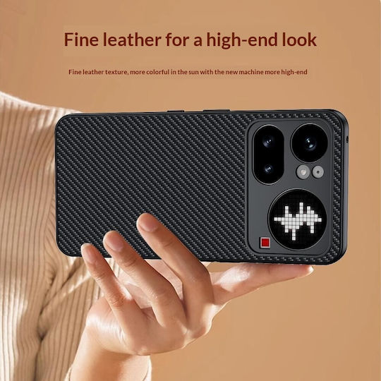 Carbon Fiber Rückseite Kunststoff Schwarz (Nichts Phone (4a) Pro)