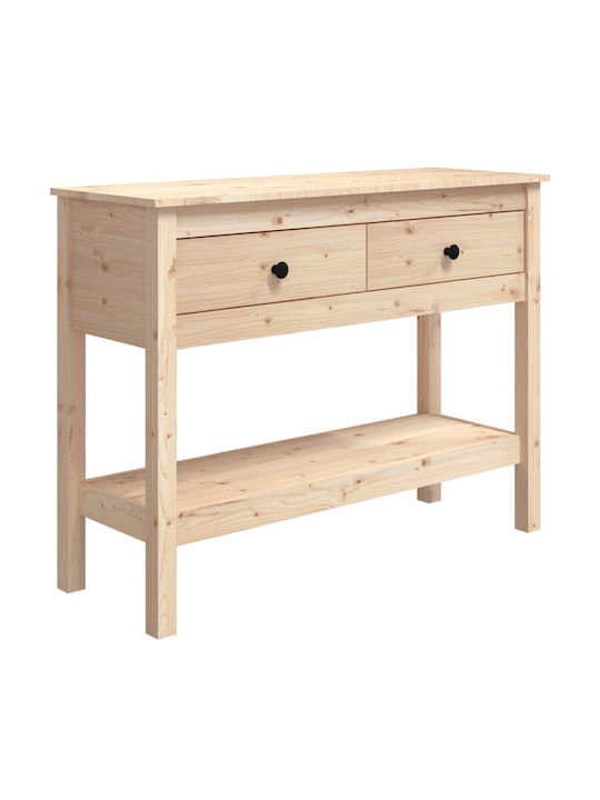 Solid Wood Console Table L100xW35xH75cm