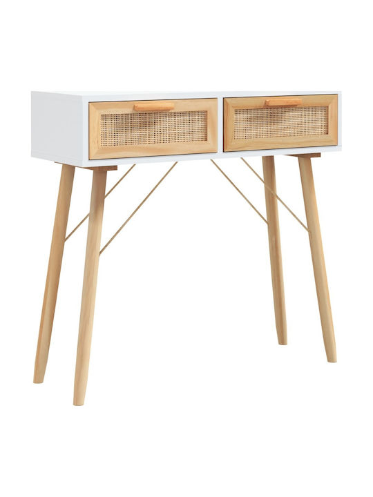 Solid Wood Console Table L80xW30xH75cm