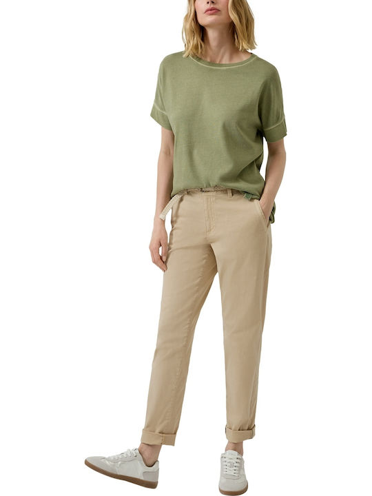 Damen Stoffhose Braun