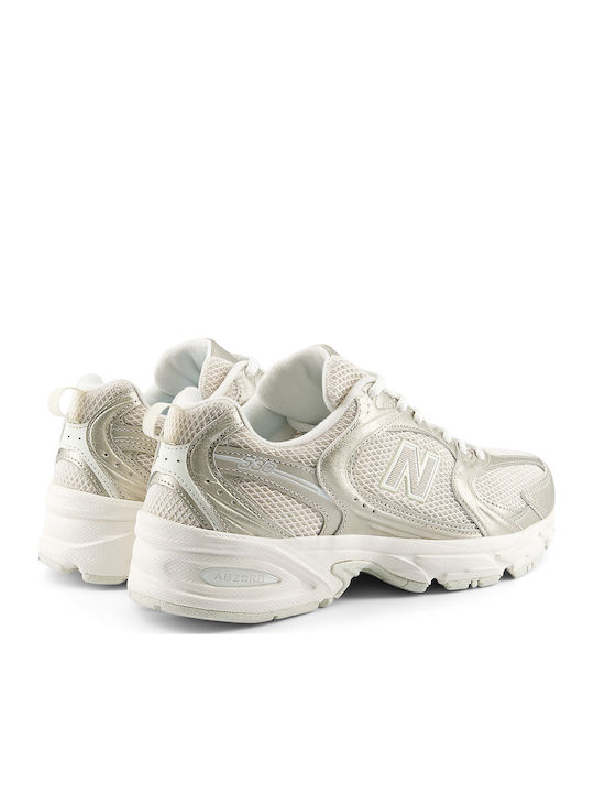 530 Sneakers Gold Metallic Linen