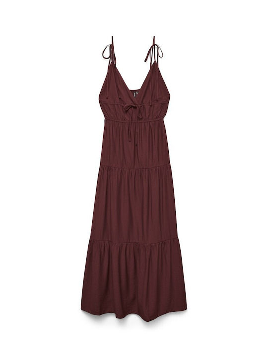 Summer Maxi Dress Burgundy
