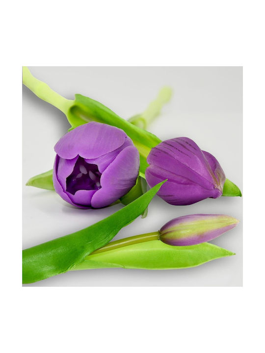 Bouquet Of Purple Tulips 31cm 7 Pieces Saska Garden